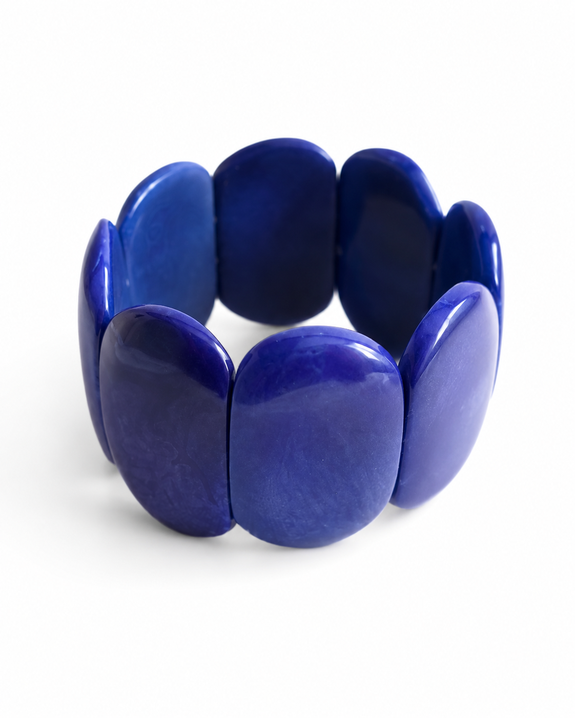 Pulsera de Tagua Artesanal Azul – Marfil Vegetal