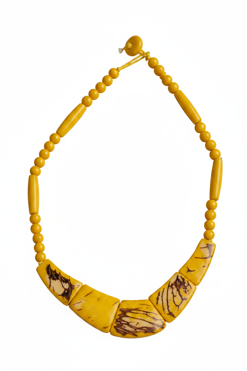 Collar de Tagua Artesanal – Marfil Vegetal