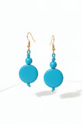Pendientes redondos de tagua – Marfil vegetal artesanal