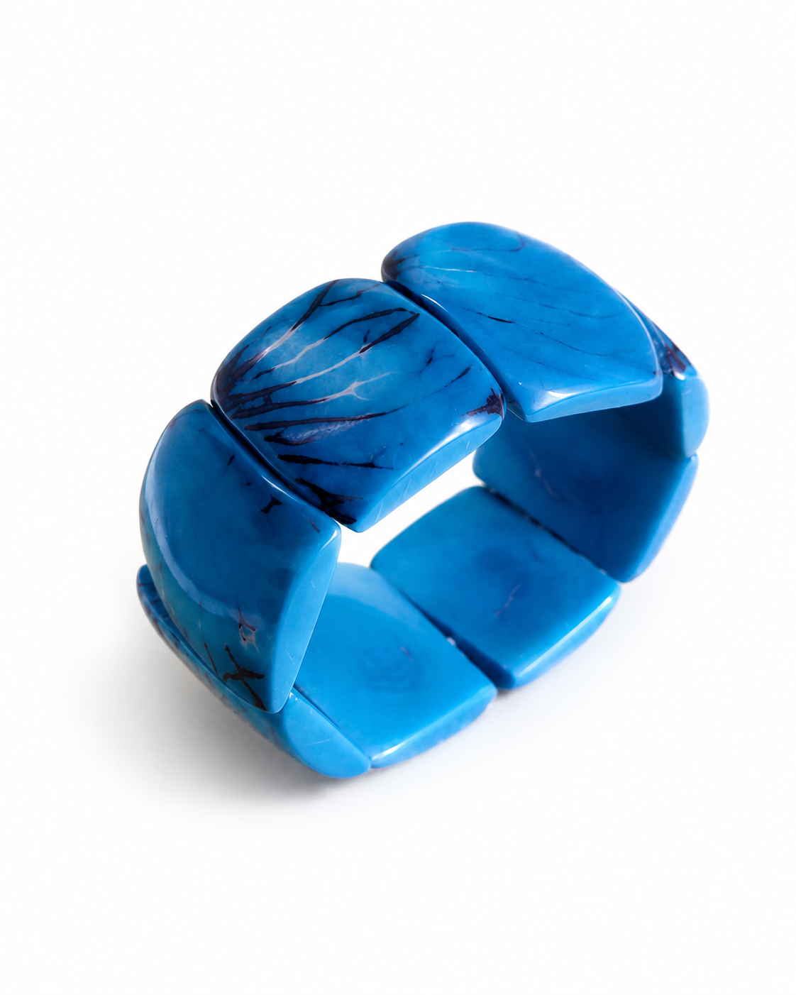 Pulsera de Tagua Artesanal Ancha | Marfil Vegetal