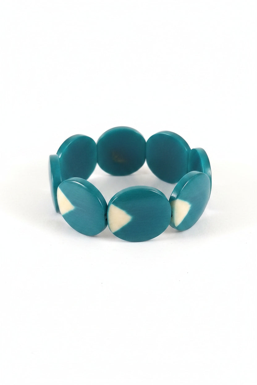 Pulsera de Tagua Artesanal Redonda | Marfil Vegetal