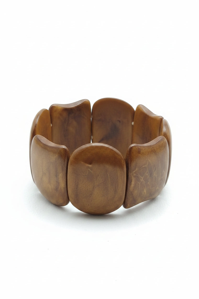 Pulsera de Tagua Artesanal Redondeada | Marfil Vegetal