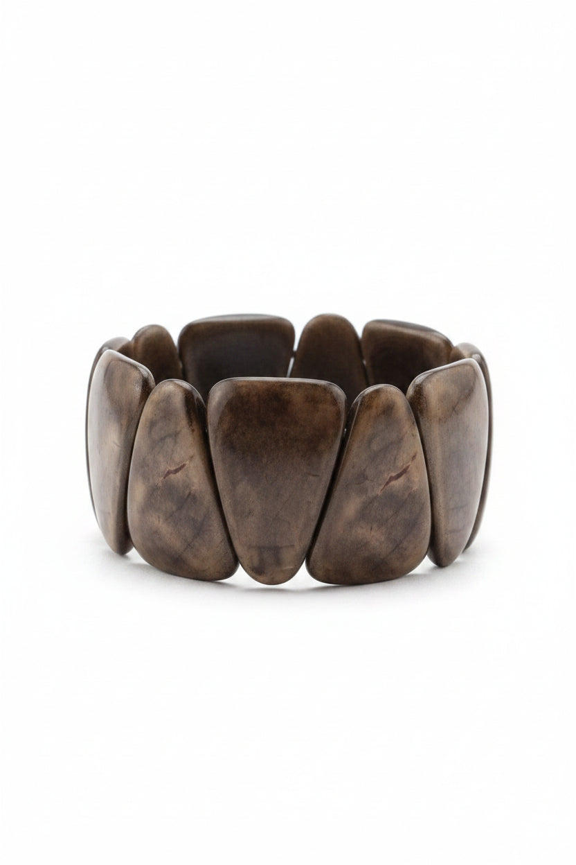 Pulsera de Tagua Artesanal Geométrica | Marfil Vegetal