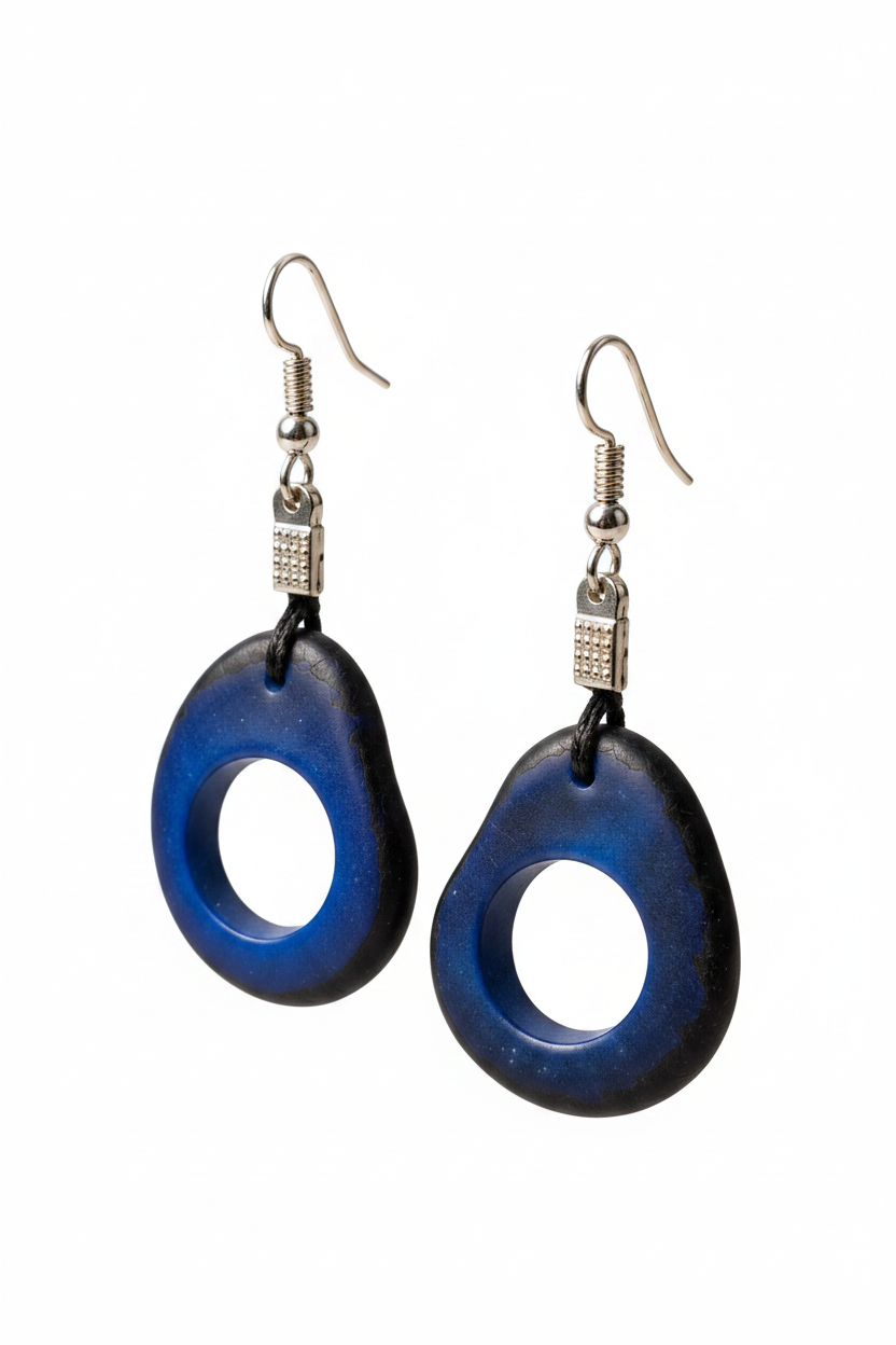 Pendientes de Tagua Artesanal en forma de Gota | Marfil Vegetal