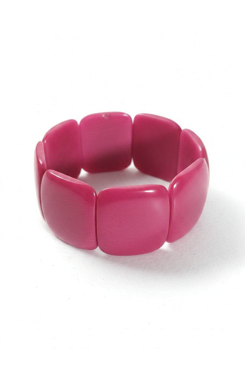 Pulsera de Tagua Artesanal Ancha | Marfil Vegetal